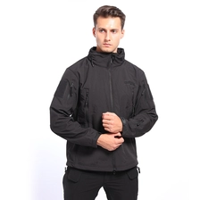 Китай S-SHAPER Поставщик мужской тактической куртки Водонепроницаемые теплые ветрозащитные зимние пальто с мягкой оболочкой на флисовой подкладке производителя