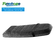 Chine Finehope PU Integral Skin Mousse à mémoire PVC Siège en cuir Confortable Moto Vélo Selle étanche fabricant