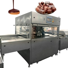 China China Enrobing Chocolate Production Line for Nut Cookies and Candy Chocolate Bar Factory manufacturer
