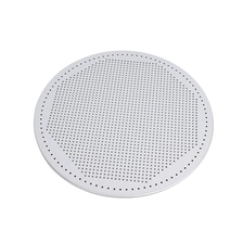 China Perforiertes Aluminium-Pizza-Backblech Pfannenplatte ohne Rand Hersteller