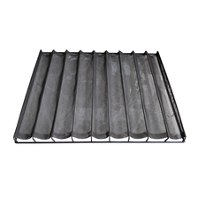 China Edelstahl-Drahtgeflecht-Backblech Baguette-Pfanne für französisches Brot Hersteller