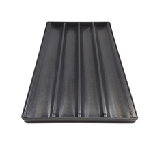 China Aluminum Non-stick Long Bread Baguette Baking Pan manufacturer