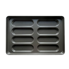 China Hot-Dog-Brötchenpfanne mit 8 Formen aus aluminisiertem Stahl Hersteller