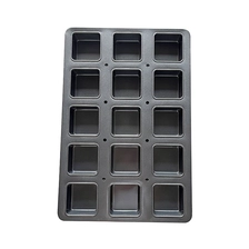 China Quadratische Backform für Muffins und Cupcakes mit 15 Formen Hersteller
