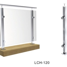 Chine balustrade espaceurs de 1,1 mètre de hauteur en acier inoxydable verre post LCH-120 sur système de garde-corps en verre fabricant