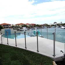 Chiny 12mm tempered glass railing systems manufacturer producent