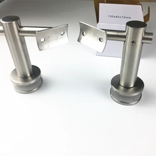 Chine Support de main courante en verre inox 316 brossé pour système de main courante en verre fabricant