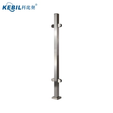 Chine Balustrade de verre de balcon de 36 pouces de hauteur balustrade extérieure de main courante de balustrade de verre d'acier inoxydable fabricant