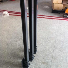 Kiina 50 x 50 x 3 mm alumiini 6063 T5 puolella asennus post alumiini kaiteet lasista valmistaja