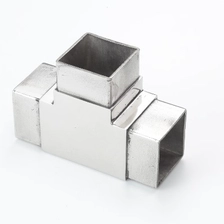 China 50x50x2mm square 3 way  tube connectors manufacturer