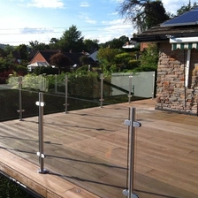China 900mm to 1500mm semi frameless glass railing manufacturer