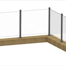 Cina Corrimano in alluminio per recinzione in vetro di balcone produttore