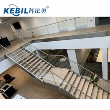 Chine La balustrade en verre de balcon conçoit la couverture de balustrade d'acier inoxydable avec l'insertion en caoutchouc fabricant
