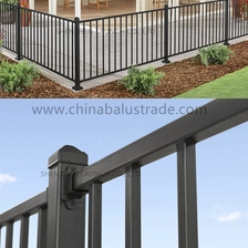 Chine Kit de garde-corps d'extérieur design architectural en acier noir fabricant