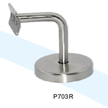 China Casting stainless steel staircase handrail bracket fixed on flat wall manufacturer