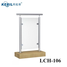 China Cheap price modern design balcony railing 316 stainless steel post glass railing manufacturer