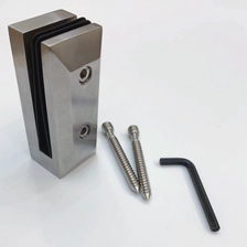 China Marine grade benutzerdefinierte handlauf u förmig glasklemme spigots 316 edelstahl glas 12mm klemme spindel glaszaun Hersteller