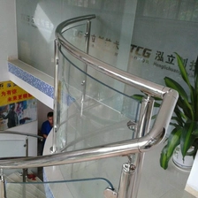 Cina Curvo sistema di ringhiere per scale in vetro produttore