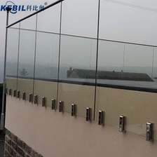 China Duplex 2205 Side Mounted Glass Spigot For Swimming Pool Fence or Balcony Glass Railing manufacturer