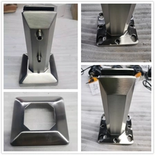 porcelana DUPLEX 2205 Spigot de vidrio cuadrado Spigot de la barandilla de cristal de acero inoxidable fabricante
