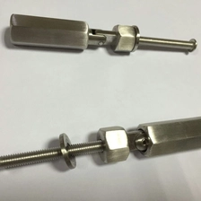 China Elegant satin brushed stainless steel cable tensioner wire rope terminal fitting Hersteller
