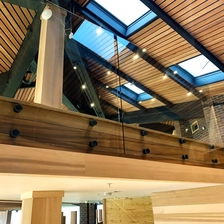 Chiny Bezramowa szklana szyna ze stali nierdzewnej balustrady standal pinów do betonu lub drewna producent