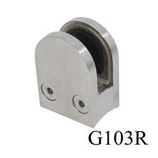 الصين G103R الفولاذ المقاوم للصدأ الزجاج المشبك جولة للزجاج 6-8mm وآخر درابزين مستديرة الصانع