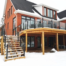 China Glass balustrade railings for balcony systems manufacturer
