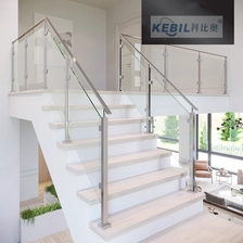 Chiny Wnętrze schody szklane Stainless Stainless Steel Glass Balustrada producent
