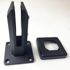 porcelana Matt Black Duplex 2205 Spigot de vidrio para barandas de vidrio sin marco fabricante