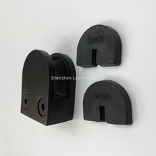 Cina Morsetti in vetro opaco in acciaio inox nero per vetro da 6 mm produttore