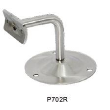 China P702R wall mounting handrail brackets with base plate for round tubing or round pipe handrail manufacturer
