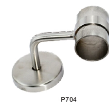 China P704 wall fixing handrail brackets with tubing connector for round small pipe handrail manufacturer