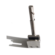 China Mirror Polished Floor Mount Stainless Steel 316 Swimming Pool Fence Glass Door Stopper manufacturer