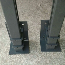 China Powder coating edge mounting aluminum post for outdoor balcony railing manufacturer