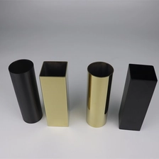 China Square and Round Golden Finish Stainless Steel 304 Seamless Welded Steel Pipe manufacturer