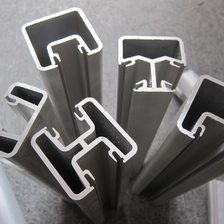 China Square shape half-frameless pool fencing railing aluminum post manufacturer