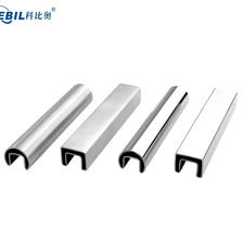 Chine Stainless Steel Slimline Slotted Tube Top Rails for Glass Balustrade and Pool Fencing fabricant