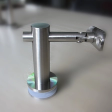 China Stainless steel 1/2" glass to round top handrail bracket for stair china factory P707 manufacturer