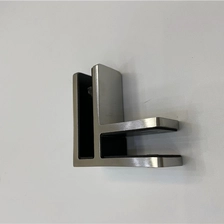 China Copo de aço inoxidável de 90 graus a braçadeira de vidro para vidro temperado 10-12mm fabricante