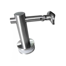 Chine Support de mains couronnées à main en verre en acier inoxydable pour maintenir une main courante ronde ou plate pour la balustrade d'escalier ou la balustrade de balcon fabricant