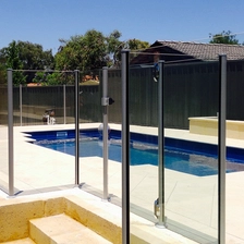 China aluminium balustrade semi frameless glass fencing aluminum posts manufacturer