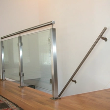 China balustrade square post glass railing manufacturer