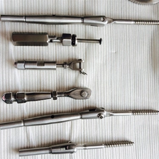China geborsteld roestvrij stalen kabel railsysteem kabel spanners en terminals fabrikant