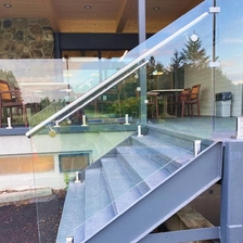porcelana frameless glass balcony railing hardware glass spigot clamp fabricante