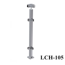 Chiny glass balsutrade square stainless steel for modern balcony producent