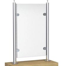 China glass balustrade system for outdoor steps  LCH-106 manufacturer
