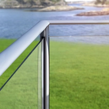 China glass railing aluminum balcony design manufacturer