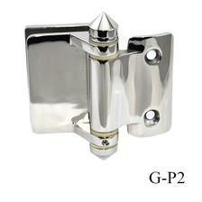 China marine greade glass to round post hinge manufacturer