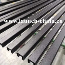Китай matt black finish mini slot handrail tube or top handrail for 12mm glass fence производителя